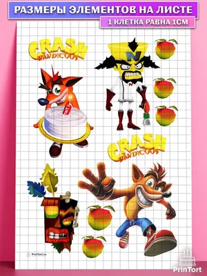 Плакат \"Крэш Бандикут, Crash Bandicoot\", 60×60см (ID#872899009), цена: 290  ₴, купить на Prom.ua