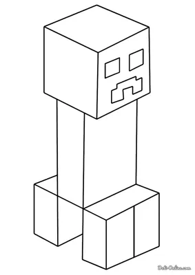 Майнкрафт крипер зеленый 30 см
