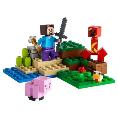 Бесплатный STL файл Голова Крипера из Minecraft - модель, совместимая с  Lego 🦸・3D-печатный дизайн для скачивания・Cults