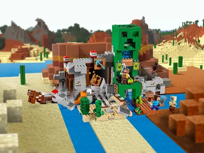 Конструктор Лего Майнкрафт Шахта крипера 21155 LEGO Minecraft The Creeper  Mine (ID#1326488648), цена: 7999 ₴, купить на Prom.ua