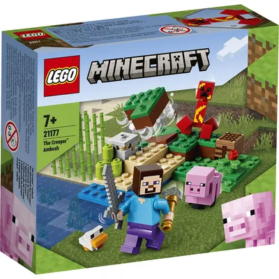 Конструктор LEGO® Minecraft® Засада Крипера 21177, 72 шт. - 1a.ee