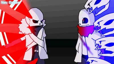 Ink Sans vs Cross Sans ANIMATION - YouTube