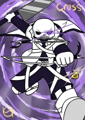 Cross Sans Underverse\" Sticker by secrettps | Redbubble