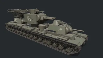 KV-6 Behemoth tank - Buy Royalty Free 3D model by Tim Samedov  (@citizensnip) [def30a2]