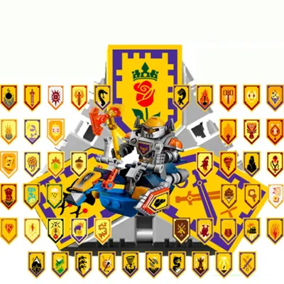 LEGO Nexo Knights обзор 70320 Аэро-арбалет Аарона. Обзор + щиты для  сканирования - YouTube