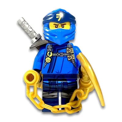 LEGO Ninjago Secrets of the Forbidden Spinjitzu: Jay Minifig with weapons  (JayFoil892064)