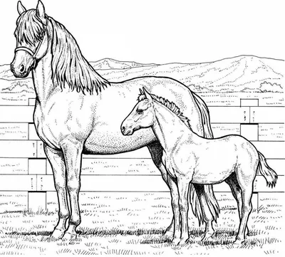 Рисунок лошади поэтапно | Esboço cavalo, Arte equina, Cavalo desenho