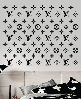 Louis Vuitton Logo Pattern Wall Decal Home Decor Bedroom Room Vinyl St –  boop decals