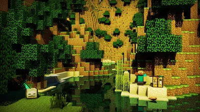 Фотообои Minecraft: Воплотите свои творческие идеи в мире блоков