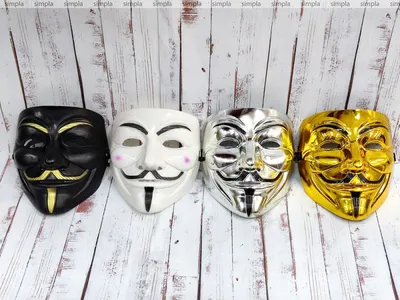 Маска Гая Фокса «V for Vendetta» (Neon подсветка) купить в Баку