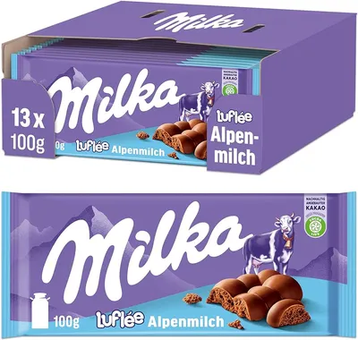 Milka Chocolate with Caramel and Milk Cream, 100g - Walmart.com