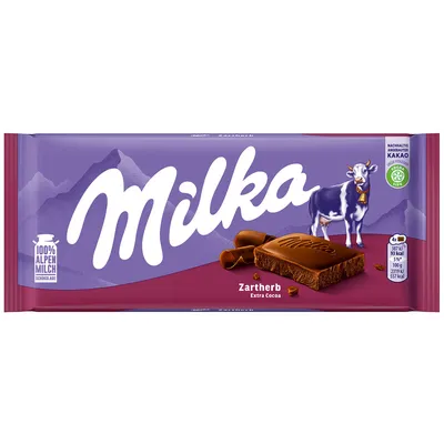 Milka Airy Dark Chocolate with Milk Leger Aireado Chocolate con Leche, 110  g / 3.88 oz (pack