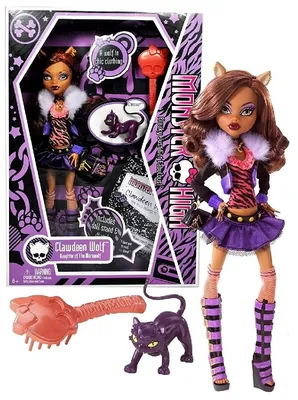 Кукла Mattel Monster High Clawdeen Wolf - Клодин Вульф Пижамная вечеринка -  Кукла с аксессуарами Монстр Хай HKY67 купить в Москве | Доставка по России.