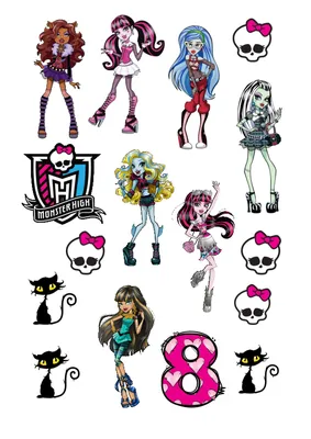 Monster High™ Draculaura Vinyl Sticker