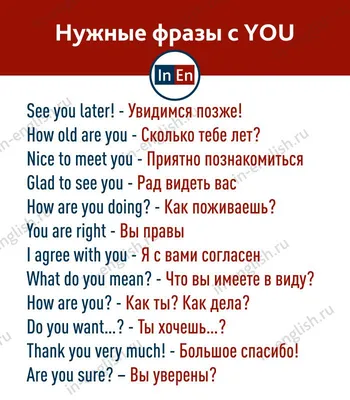 Популярные и нужные фразы с YOU | Уроки письма, Читательские листы, Учебные  мемы