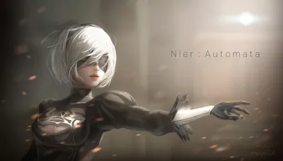 Обои на рабочий стол YoRHa No. 2 Type B из игры NieR: Automata, обои для рабочего  стола, скачать обои, обои бесплатно