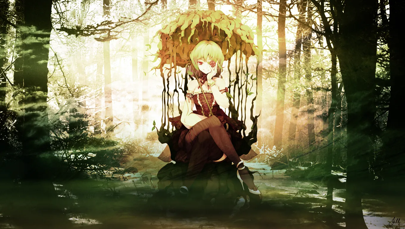 Обои для рабочего стола Touhou Collection Аниме 1360x768 Обои для рабочего стола Touhou Collection Аниме 1360x768