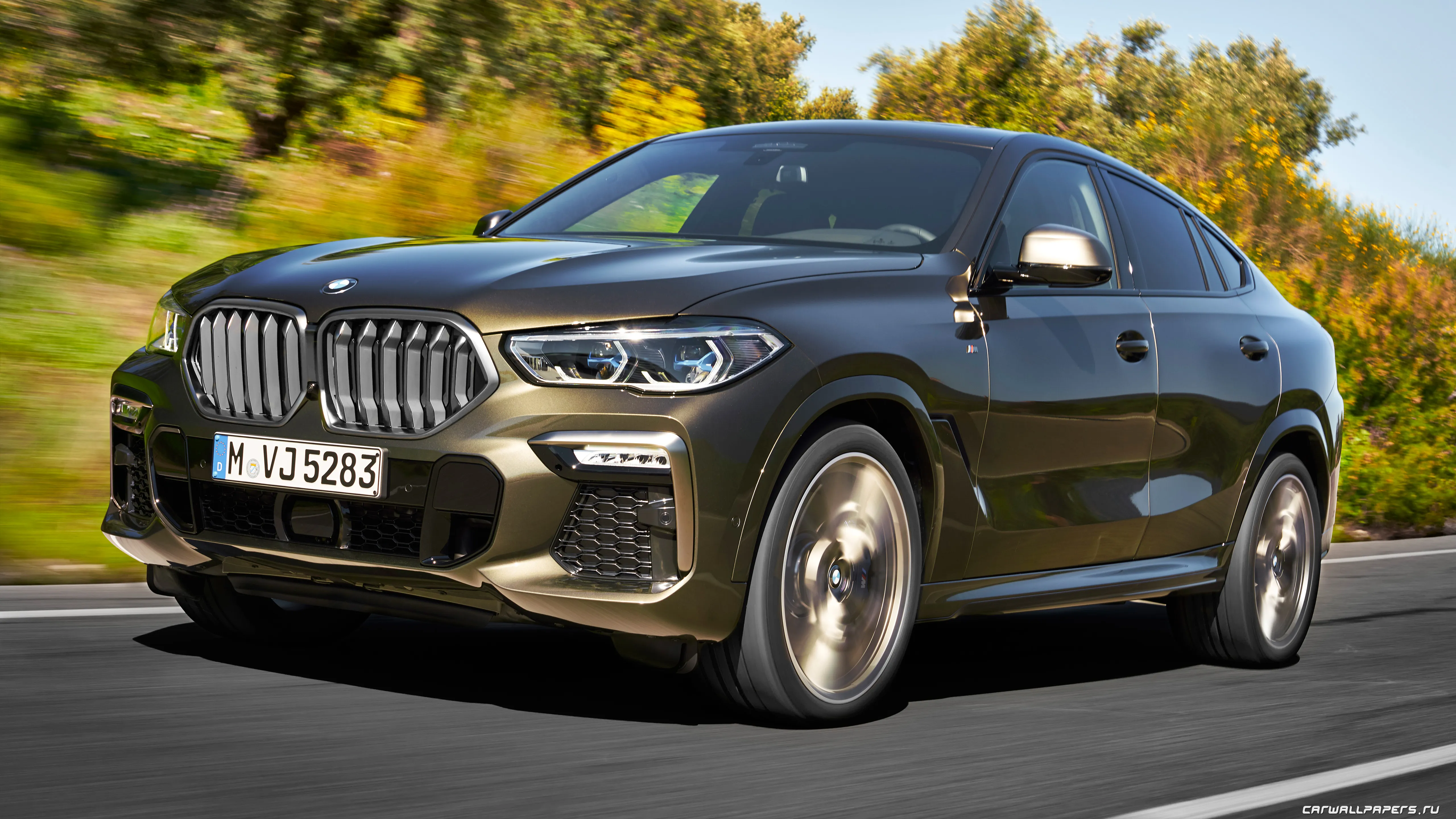 Обои на рабочий стол автомобили BMW X6 M50i - 2019 Обои на рабочий стол автомобили BMW X6 M50i - 2019