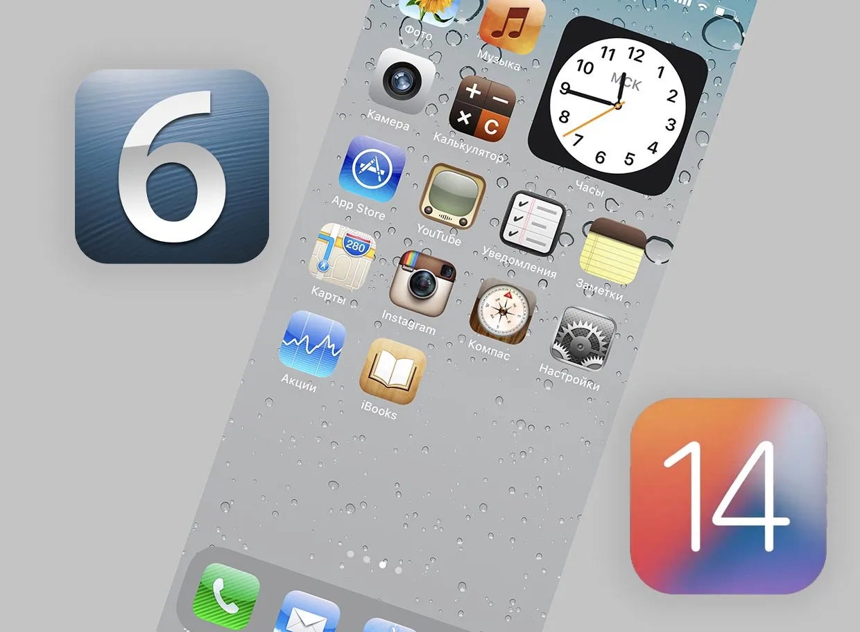 Как превратить домашний экран iOS 14 в iOS 6. Ностальгия! Как превратить домашний экран iOS 14 в iOS 6. Ностальгия!