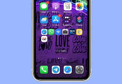 Как добавить большие цифровые часы на рабочий стол iPhone