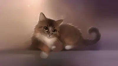 Обои для рабочего стола Кошки животное