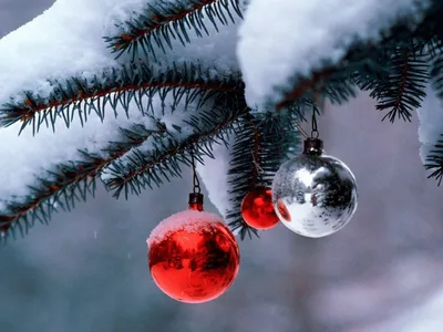Обои праздник, christmas, рождество, new year, новый год, шарики на рабочий  стол