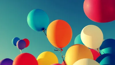 Новогодние украшения - шары и гирлянды - обои на рабочий стол.