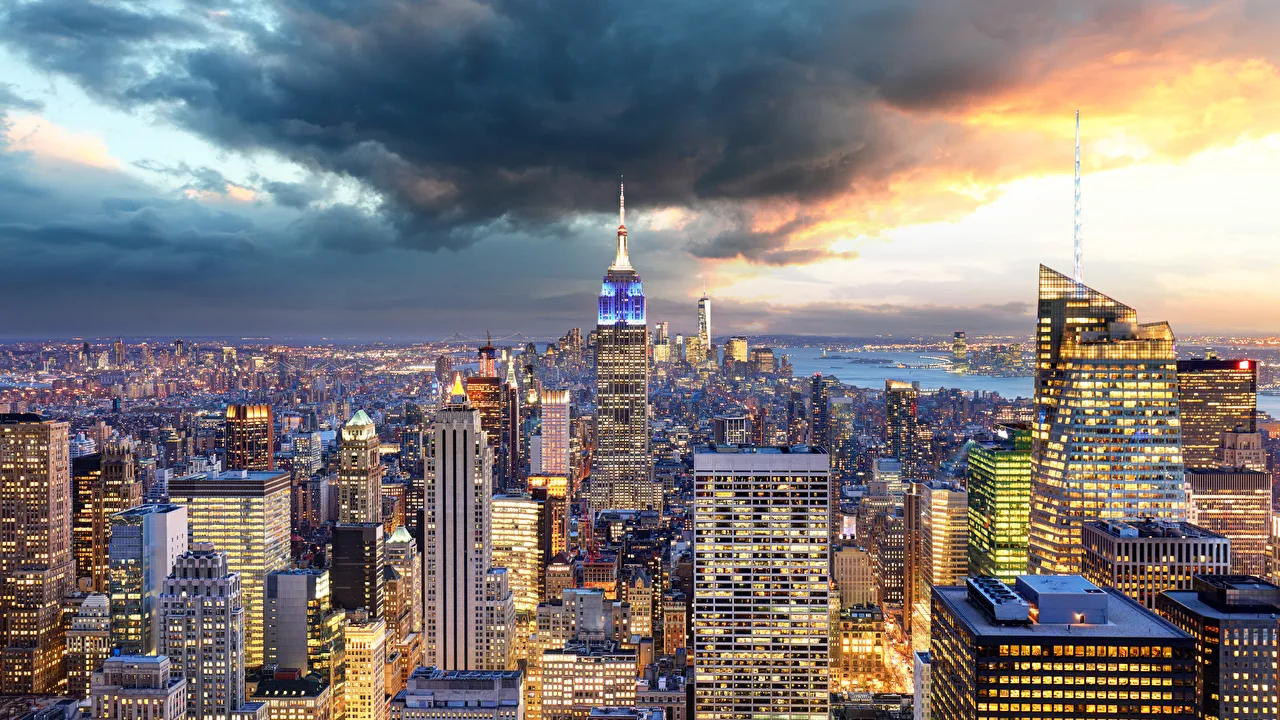 Обои на рабочий стол Вид на Нью-Йорк, США / New York City, USA, обои для рабочего стола, скачать обои, обои бесплатно Обои на рабочий стол Вид на Нью-Йорк, США / New York City, USA, обои для рабочего стола, скачать обои, обои бесплатно