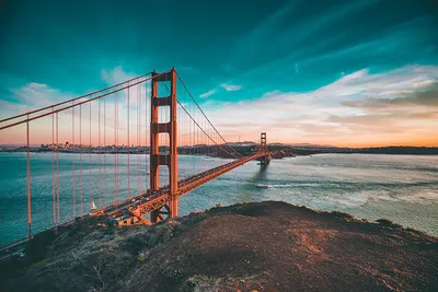 Обои для рабочего стола Сан-Франциско США golden gate bridge Мосты