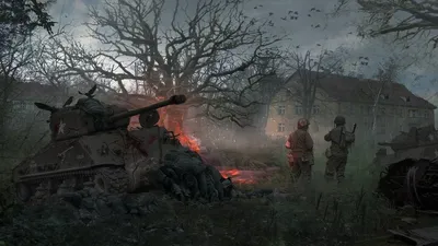Картинка на рабочий стол солдаты, война, самолет, русские, немцы, ссср,  танк 1920 x 1080