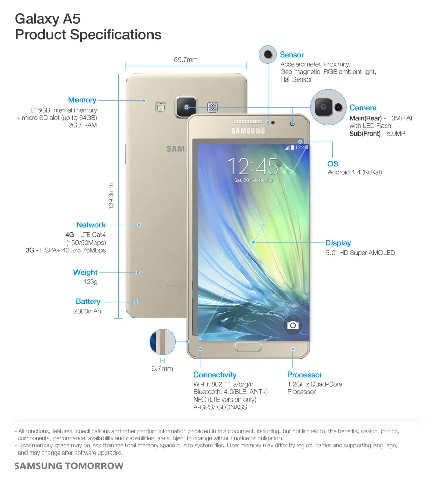 Смартфон Samsung Galaxy A5 (2016) SM-A510F 16 ГБ розовый купить - цена в интернет-магазине Brain Smart Симферополь, Крым Смартфон Samsung Galaxy A5 (2016) SM-A510F 16 ГБ розовый купить - цена в интернет-магазине Brain Smart Симферополь, Крым