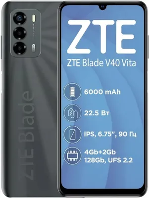 ▷ Смартфон ZTE Blade V50 Vita 6/128GB Dual Sim Black купить в Харькове,  Киеве по цене 4 012 ₴ грн