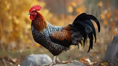 Нарисованный петух — раскраска для детей. Распечатать бесплатно.