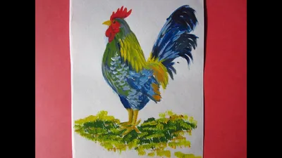 Как нарисовать петуха легко. Скачать и распечатать