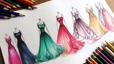 Pin by Chuah Puiyee on dress designs | Fashion illustration dresses,  Fashion drawing dresses, Dress design sketches