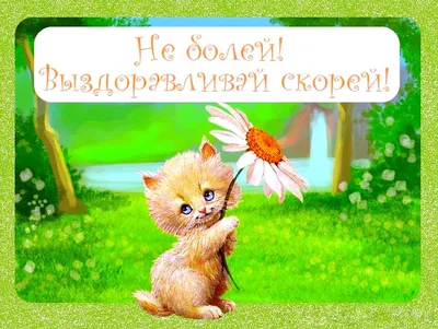 Выздоравливай скорее картинки женщине, девушке, маме, любимой