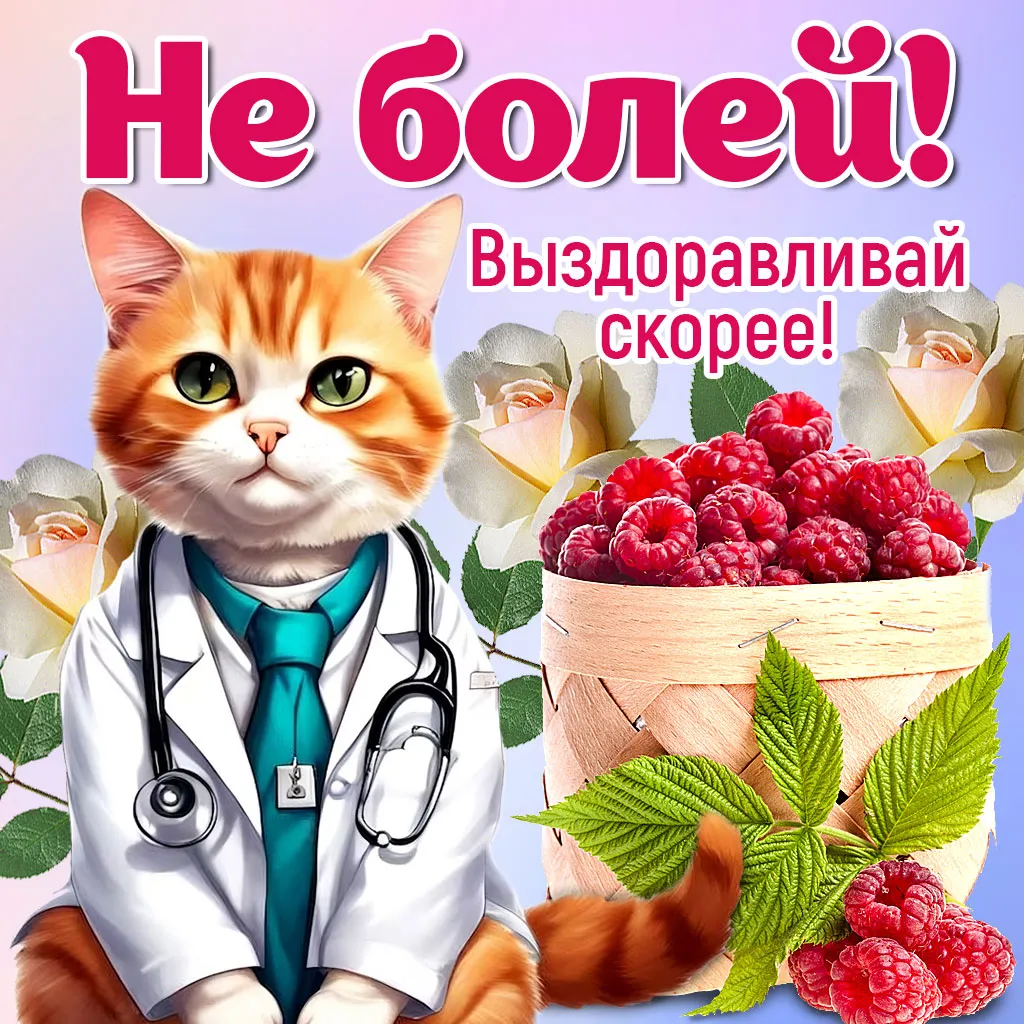 Открытки и картинки Выздоравливай! Не болей! - Открыткотека Открытки и картинки Выздоравливай! Не болей! - Открыткотека