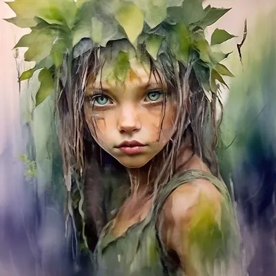 Лесная нимфа, флора, Cherub, прекрасные ангелы, эльфов, мифы и феи,  императрийская эвгения, окружающая романтическая Картина на холсте,  настенная живопись | AliExpress