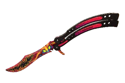 Купить нож Бабочка Скоростной Зверь КС ГО / Hyper Beast CS GO