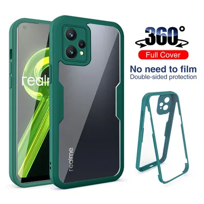 360 полная защита корпуса телефон для OPPO Realme 9 Pro Plus чехол 8 8i 7 6  противоударный чехол для Realme C25S C21Y C21 Narzo 20 Pro Capa | AliExpress