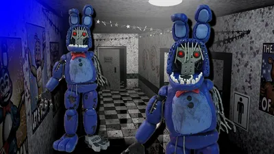 Plush doll 18cm FNAF Purple Plush Nightmare Bonnie Plush Toys Five Nights  at Fredy Bonnie Peluche Toys Soft Stuffed Animal Dolls (Color : Old Bonnie,  Height : 18cm) : Amazon.ae: Toys