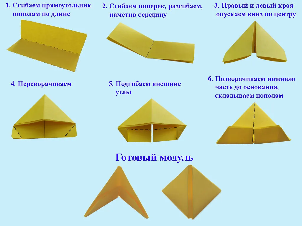 Как сделать треугольный модуль для оригами. Схема изготовления модулей. Собираем аквариумную рыбку Скалярию. | Модульное оригами | Дзен Как сделать треугольный модуль для оригами. Схема изготовления модулей. Собираем аквариумную рыбку Скалярию. | Модульное оригами | Дзен