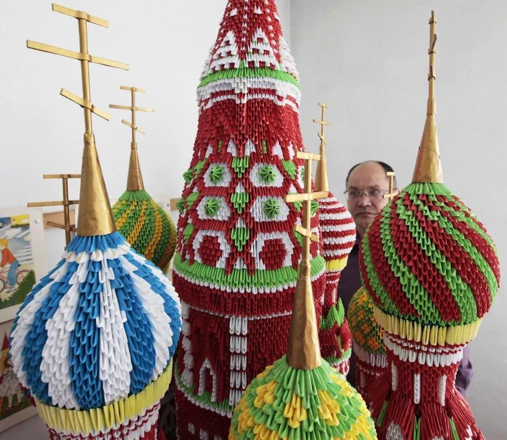 Модульное оригами - огромные соборы из маленьких модулей. » Клуб Домашних Умельцев Модульное оригами - огромные соборы из маленьких модулей. » Клуб Домашних Умельцев