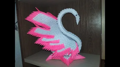 модульное оригами очень красивый лебедь (modular origami very beautiful  swan) мастер класс - YouTube | Модульное оригами, Оригами, Оригами лебедь