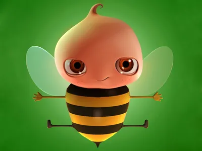 Bee. Пчёлка. PNG. | Шмели, Пчела, Оса