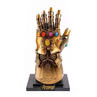 полностью металлические перчатки thanos перчатка бесконечности со  светодиодной подсветкой| Alibaba.com