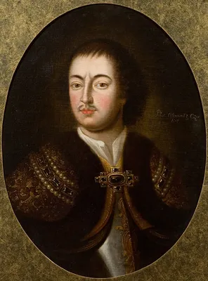 Готфрид Кнеллер - Портрет Петра I, 1698, 145×241 см: Описание произведения  | Артхив