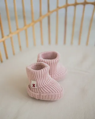 Детские пинетки на завязках