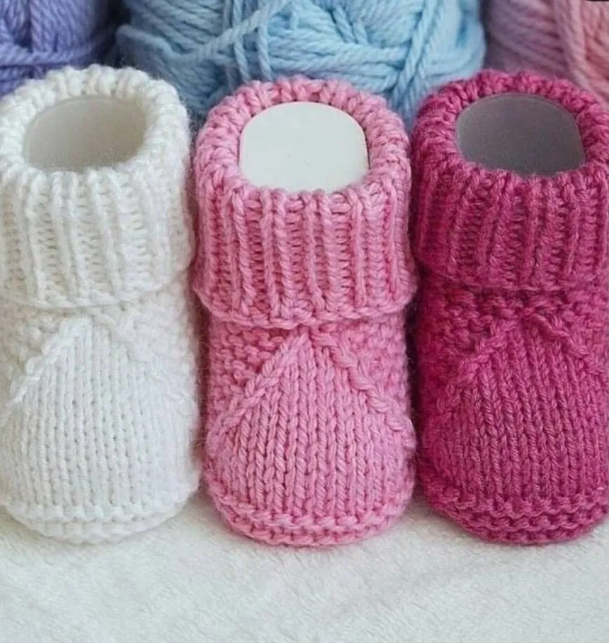 Пинетки вязаные из хлопка Капучино – купить по цене 990 руб. в loomknits.com Пинетки вязаные из хлопка Капучино – купить по цене 990 руб. в loomknits.com