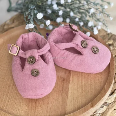 Baby's stile Пинетки для новорожденных вязанные с бантиком